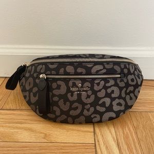 Kate Spade Nylon Leopard Print Belt Bag